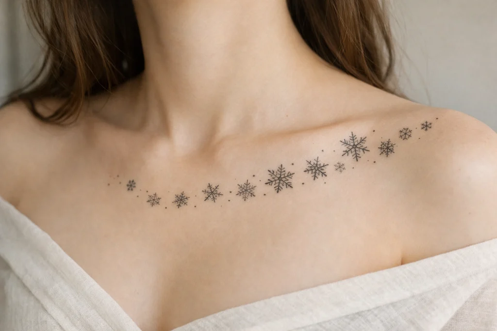 12. Snowflake Cluster or Trail Tattoo