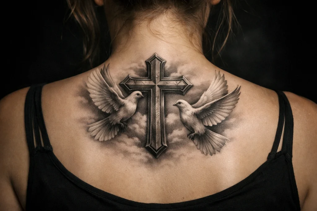 16 The Cross with Birds or Doves