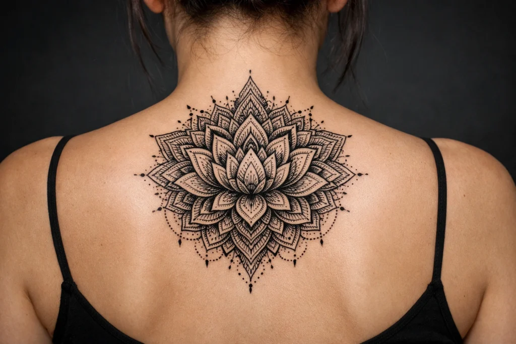 2. Lotus Mandala Tattoo