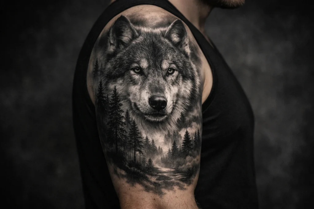 3. Blackwork and Black and Grey Realism