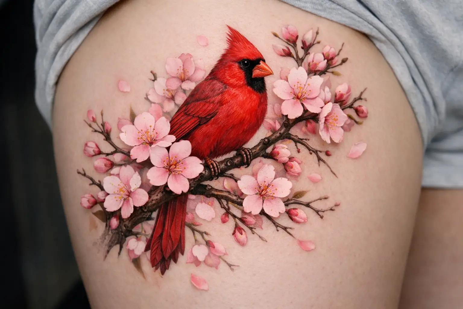 Cardinal in Flight Freedom