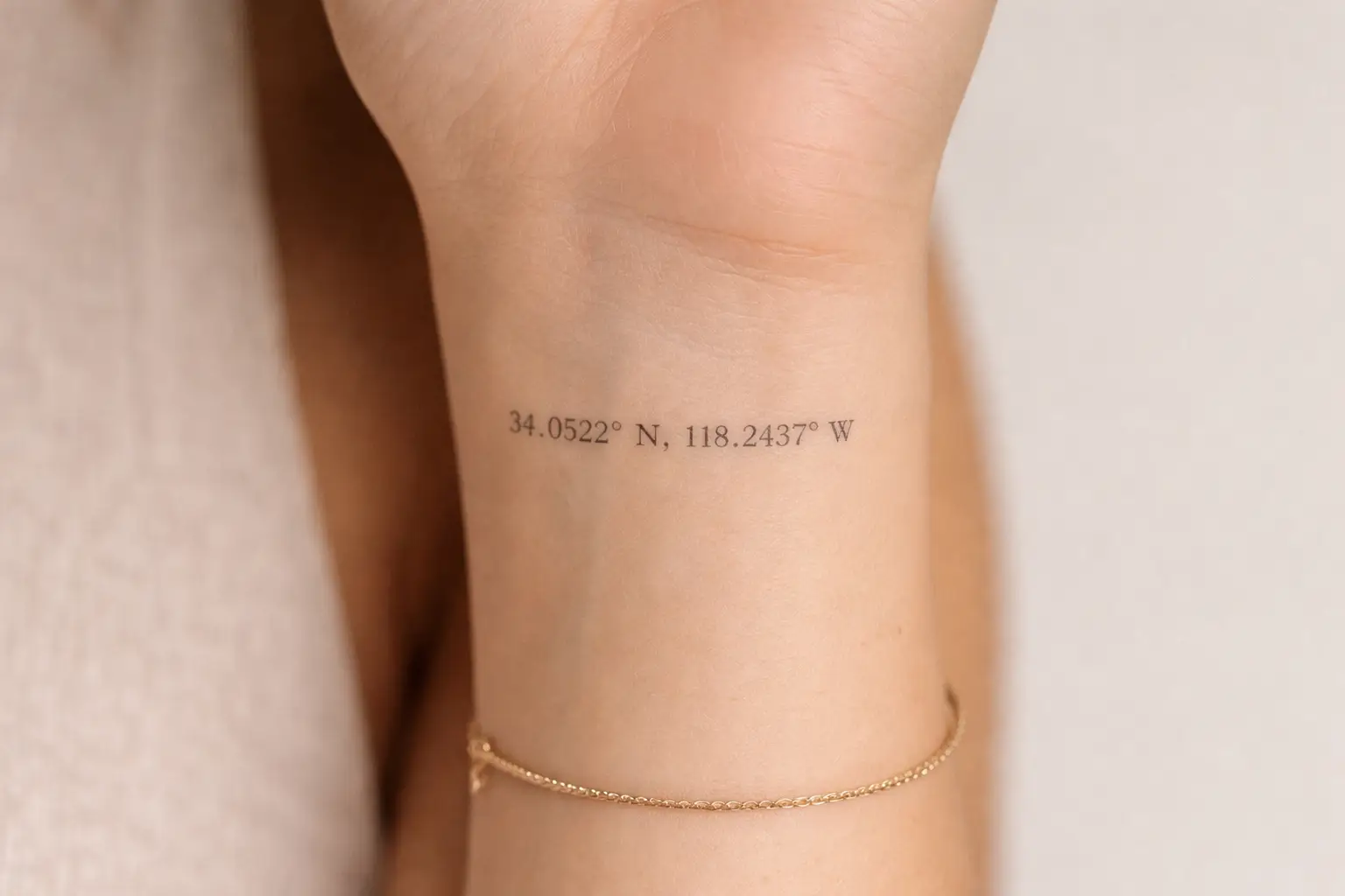 Coordinates and Dates Tattoos