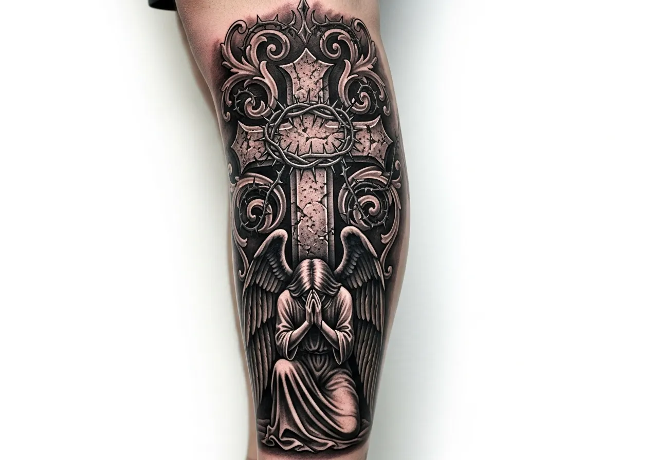 Gothic Cross Religious Imagery