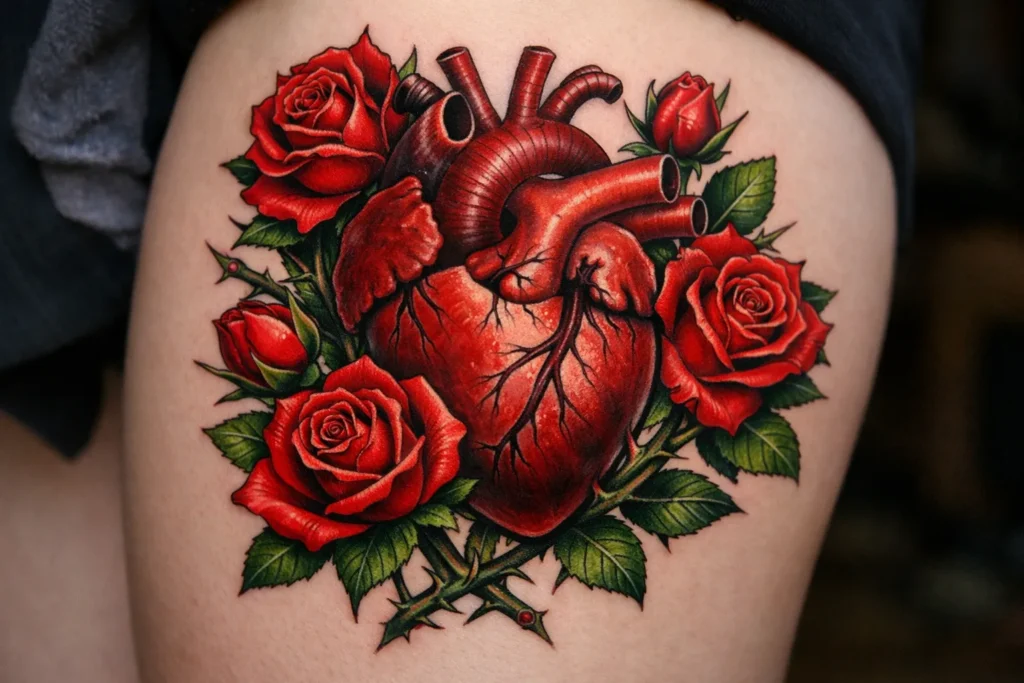 Heart with Roses Romance