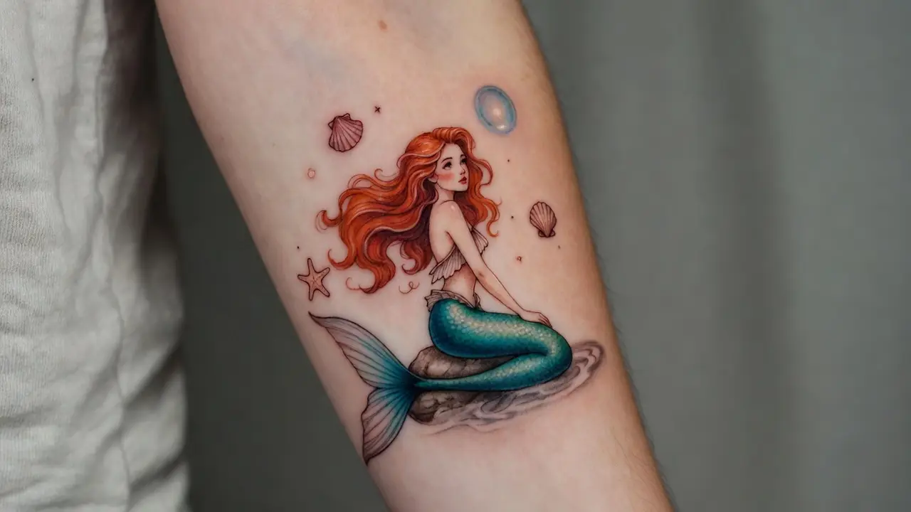 Little Mermaid Inspired Tattoo