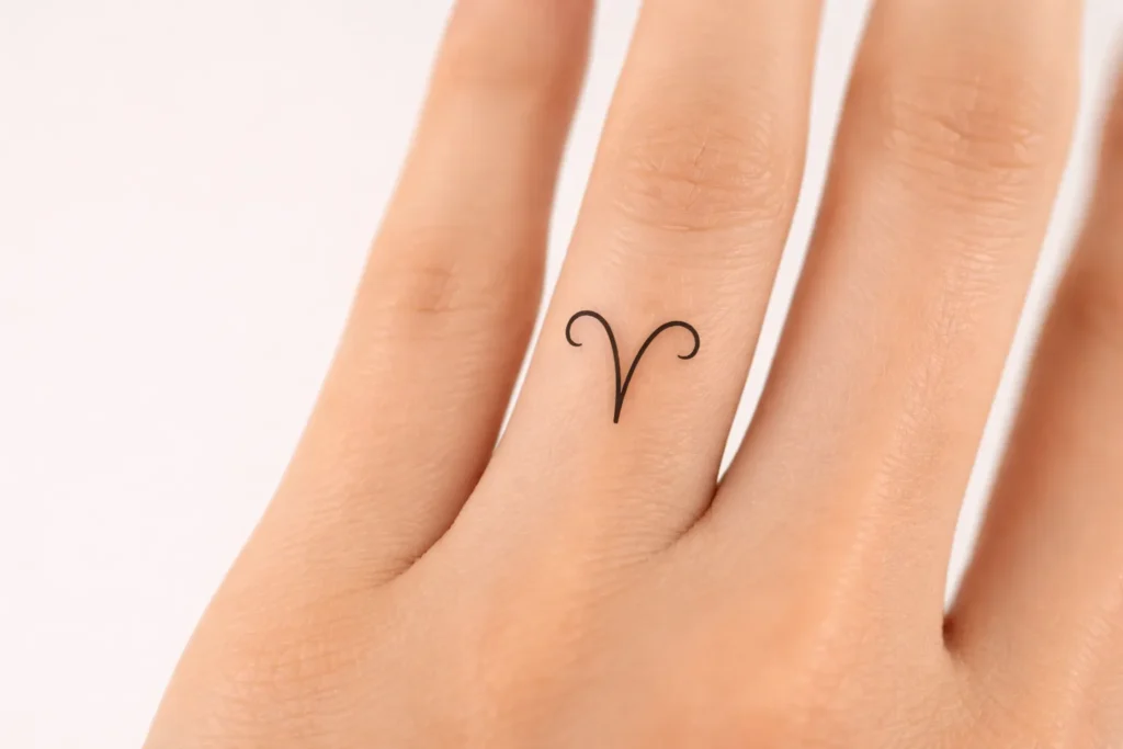 Minimalist Aries Glyph Designs