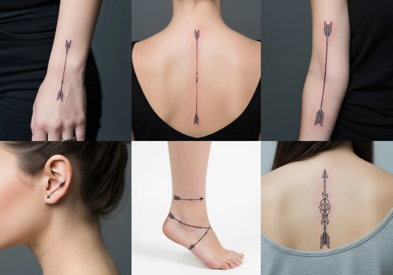 Popular Placement Options for Arrow Tattoos