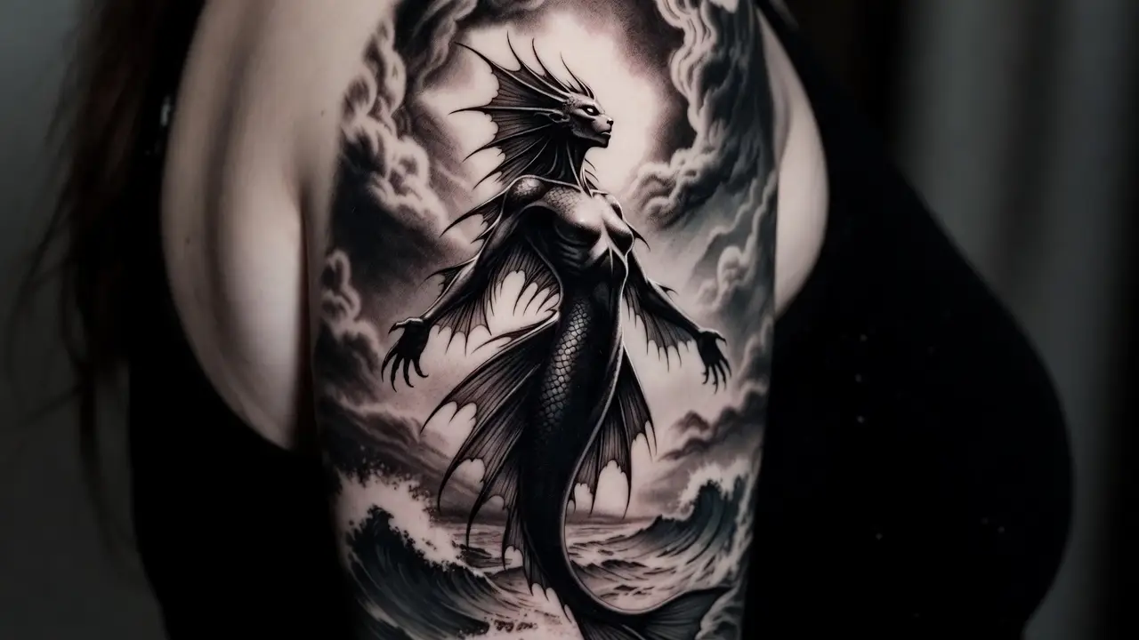 Siren Mermaid Tattoo