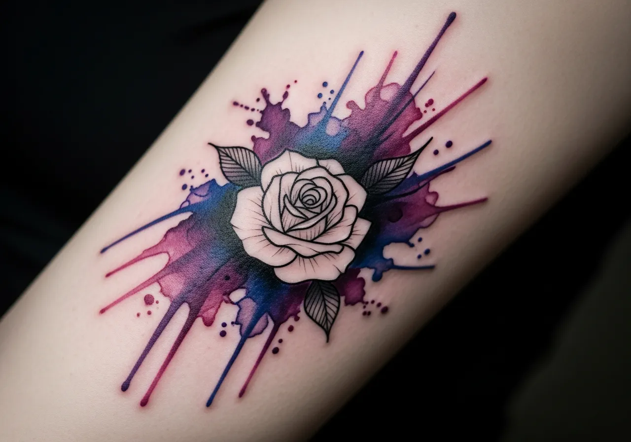 Watercolor Gothic Floral