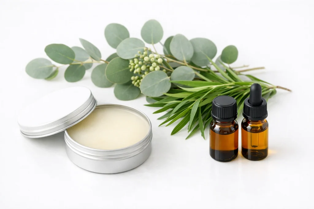 Antimicrobial Tea Tree and Eucalyptus Balm