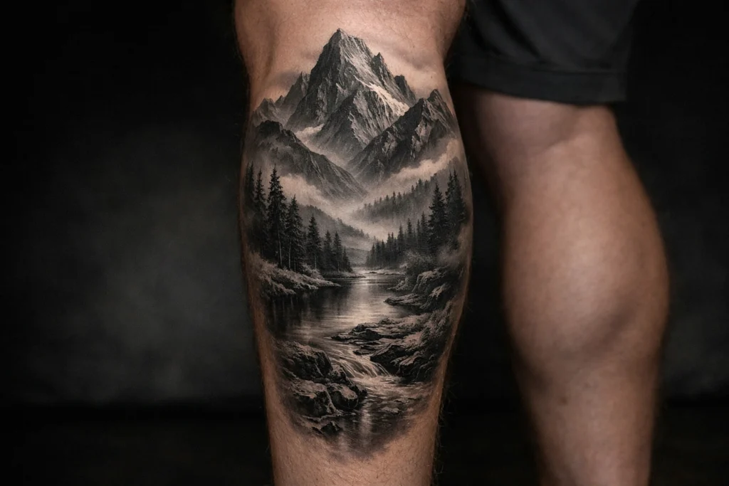 Black and Gray Realism Landscapes
