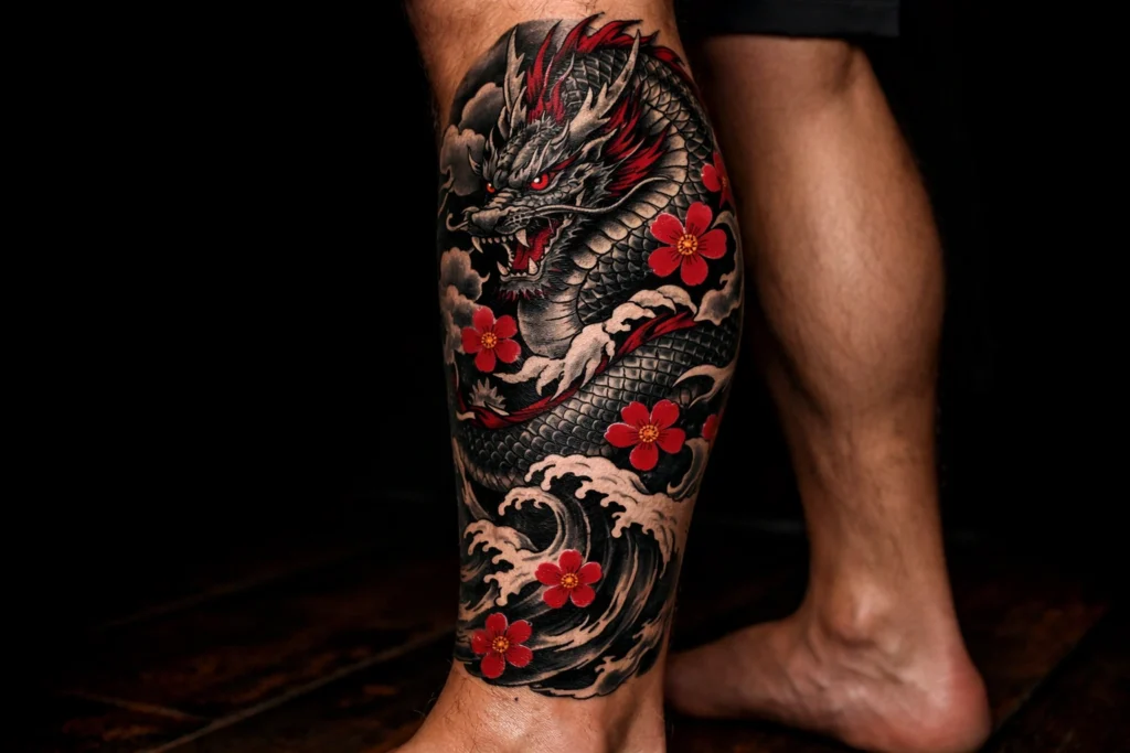 Dragon Calf Tattoos