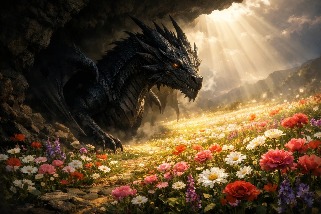 Dragon With Flowers as a Symbolic Personal Journey