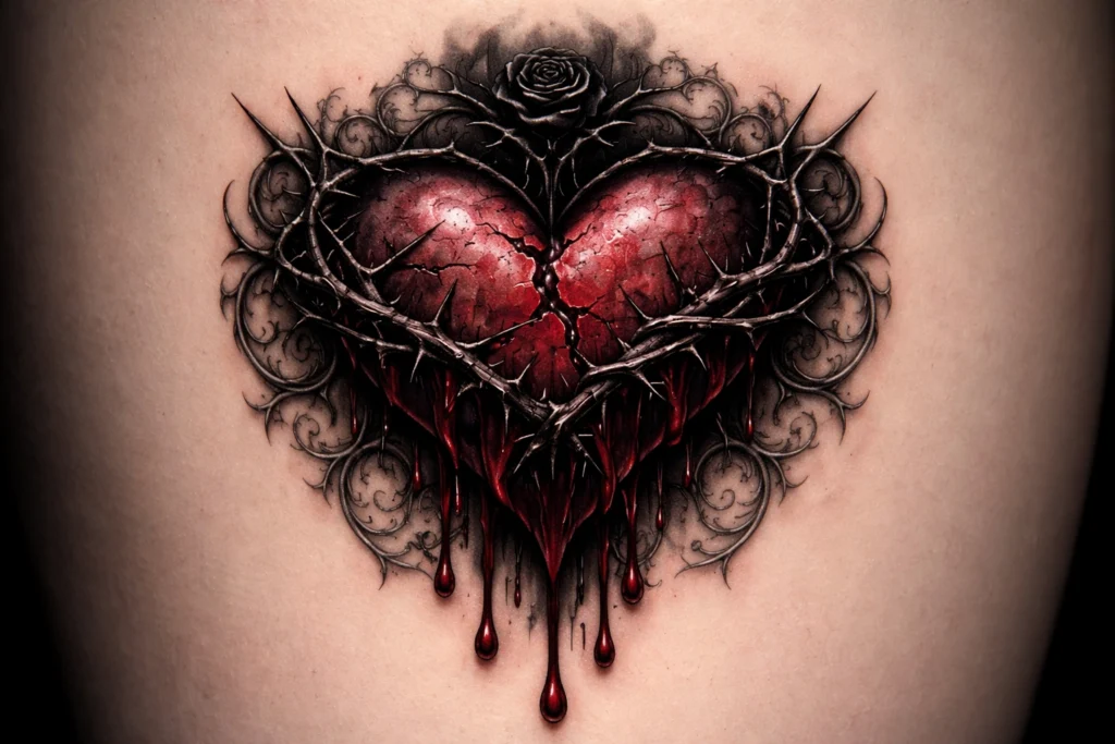 Gothic Heart Tattoo