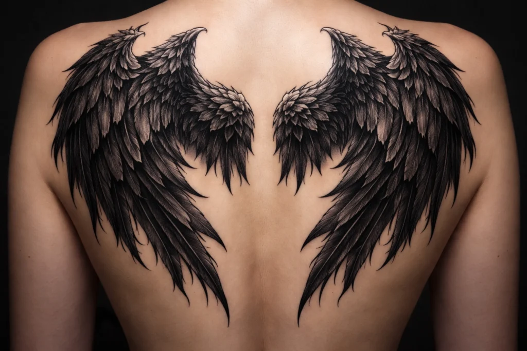 Gothic Wing Tattoo