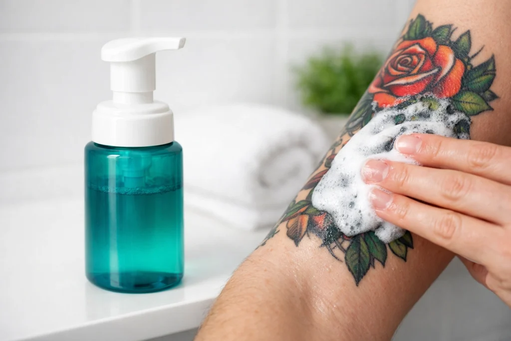 H2Ocean Blue Green Foam Soap