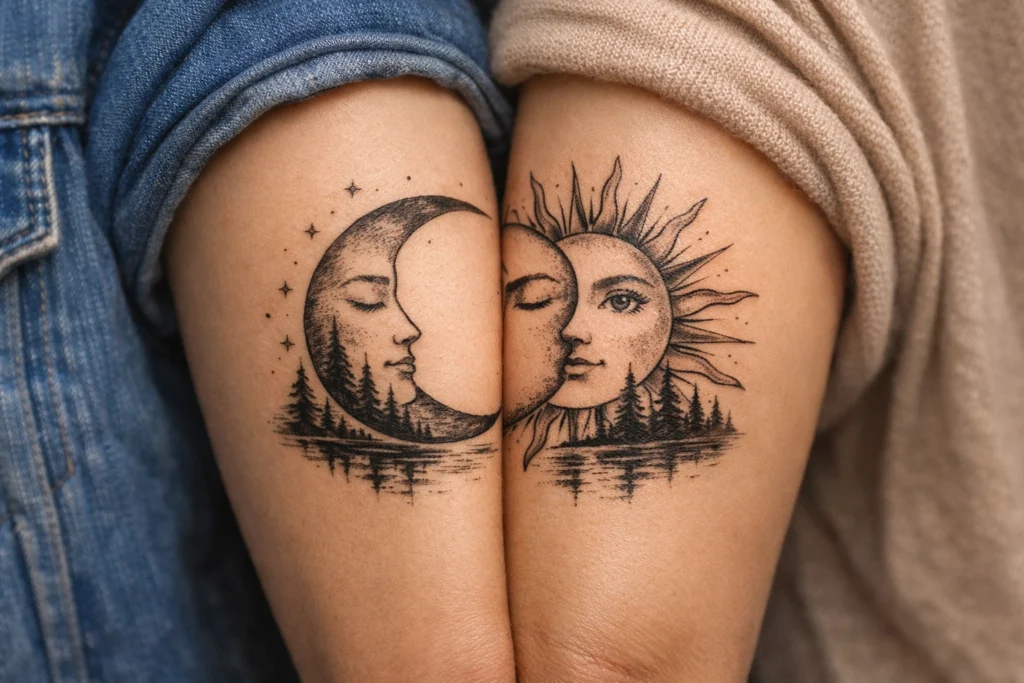 Half and Half Tattoos