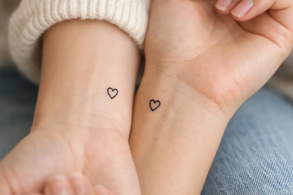 Matching Heart Tattoos