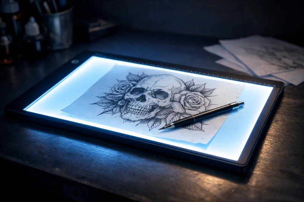 Portable Light Box for Tracing and Stenciling