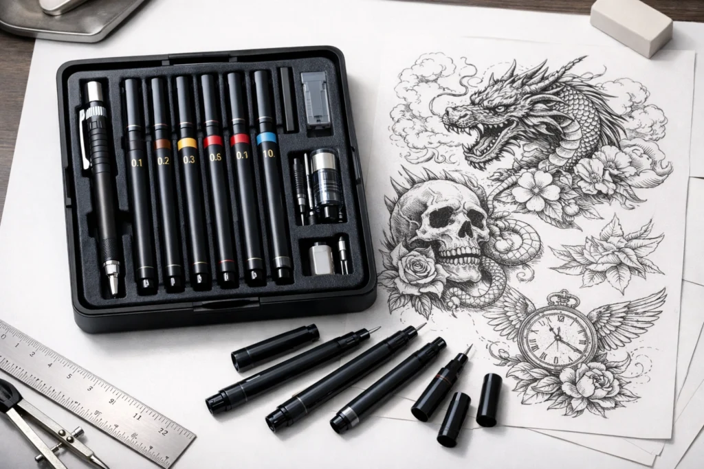 Professional Ink Pen Set gifts for tattoo artist
