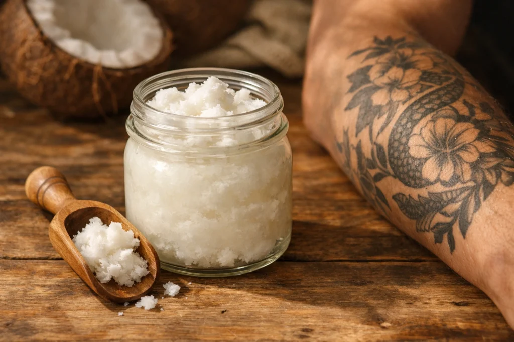 Pure Unrefined Coconut Oil
best moisturizer for new tattoo