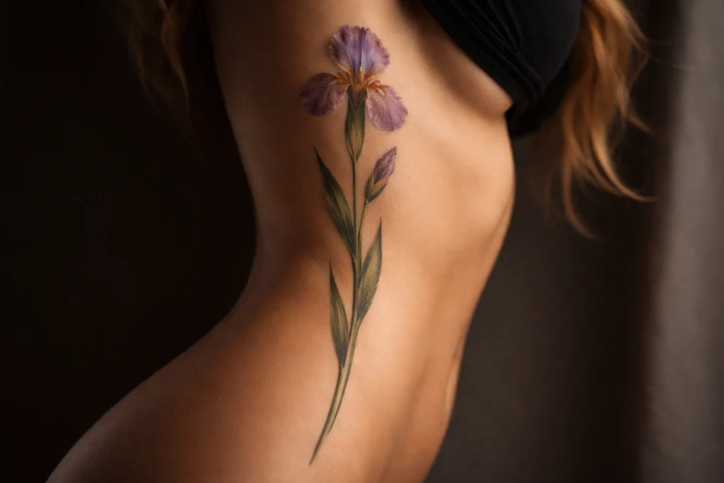 Ribcage Flower Tattoo Placement
