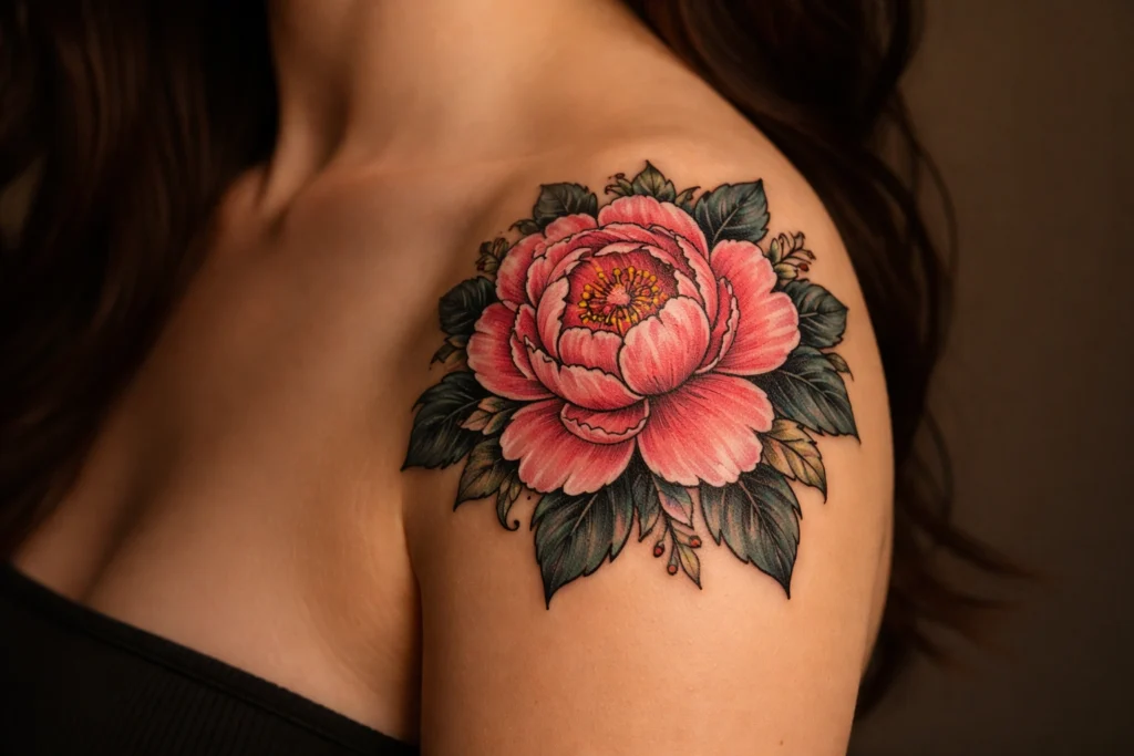 Shoulder Flower Tattoo Placement