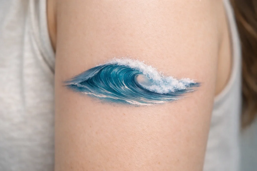 Soft Wave Tattoo