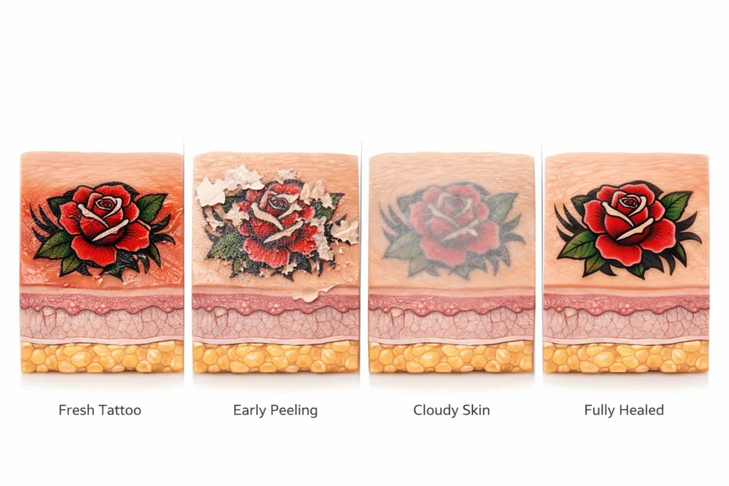 The Four Main Stages of Tattoo Healing