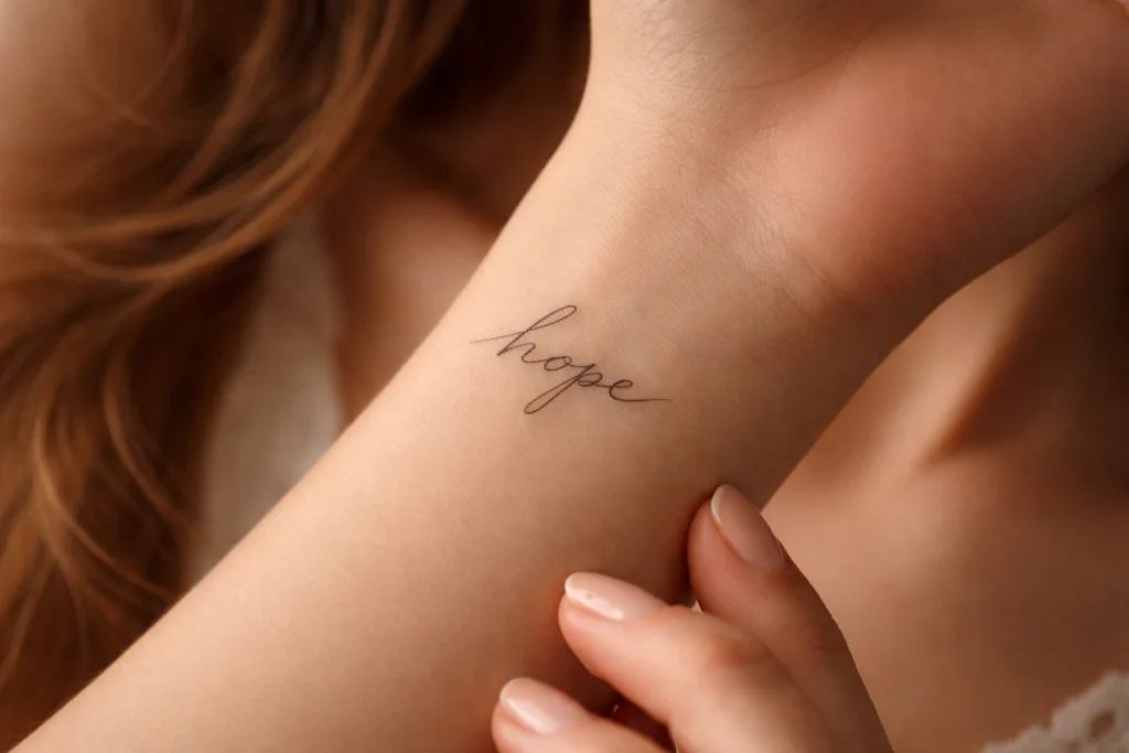 The Meaningful Word or Phrase Tattoo