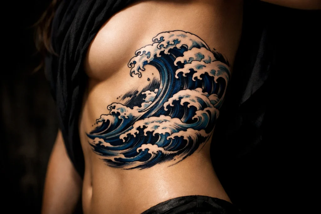 The Wave or Water Tattoo