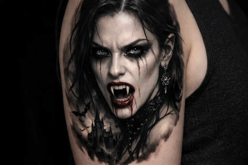 Vampire Inspired Tattoo