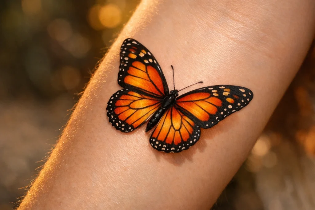 Yellow and Orange Butterfly Tattoo Meaning
