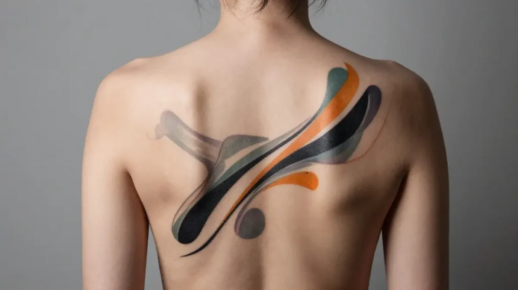 Abstract Art Back Tattoos
