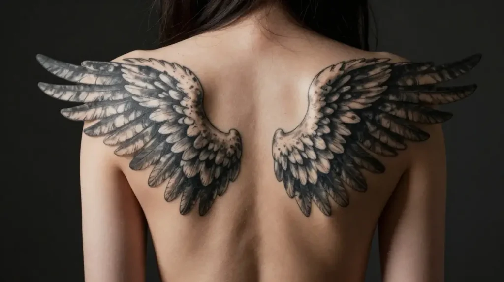 Angel Wing Back Tattoos