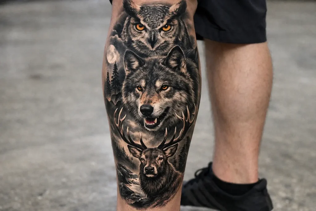 Animal Leg Tattoo