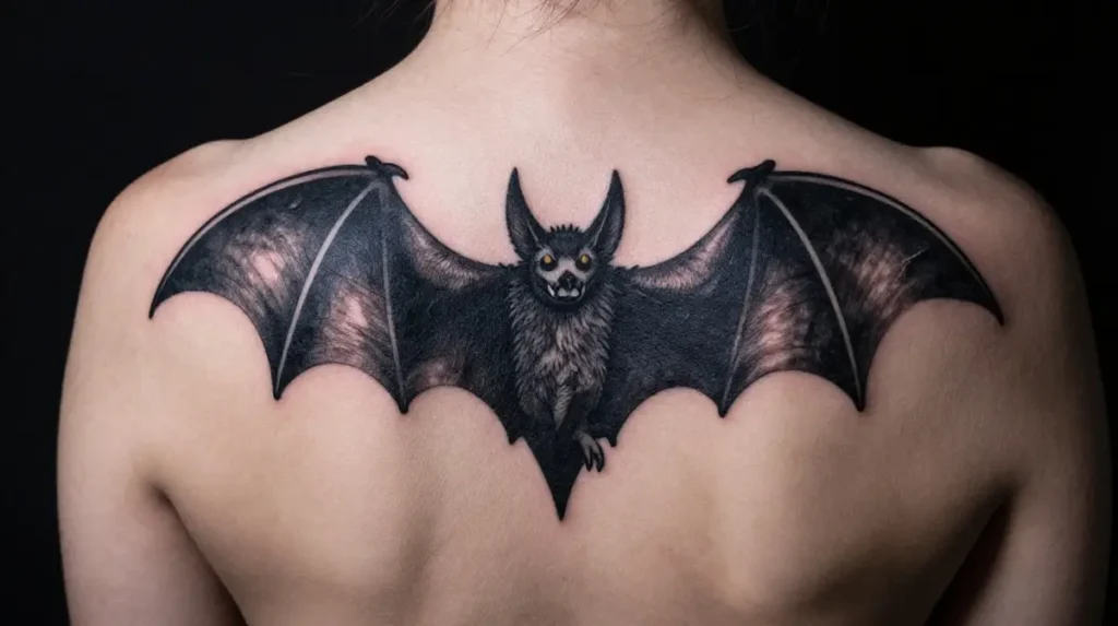 Bat Wing Hand Tattoo