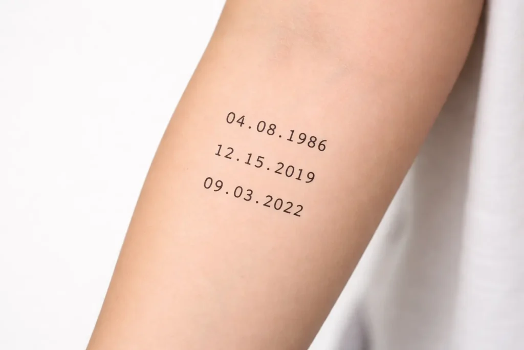 Birth Dates Tattoo