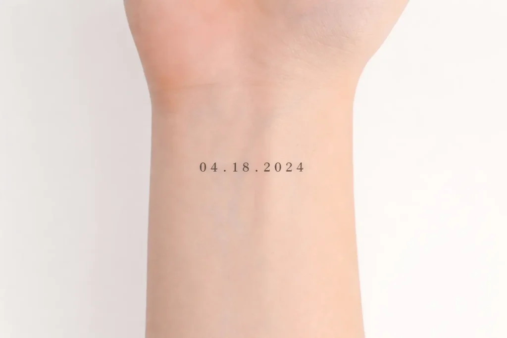 Birthdate Tattoo Idea