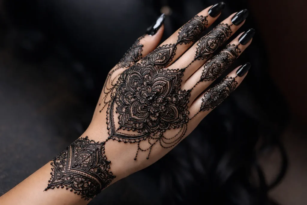 Black Henna Style Look