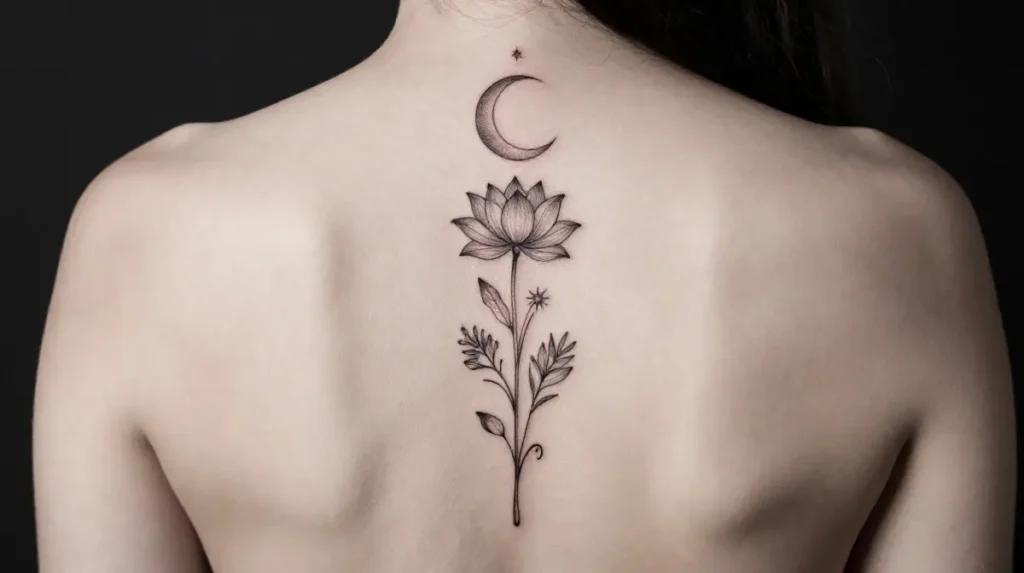 Boho Spine Tattoos for Elegant Placement