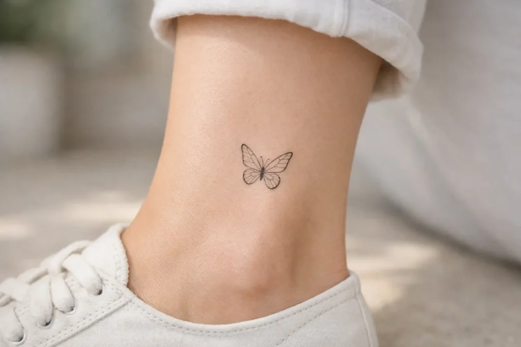 Butterfly Ankle Tattoo Inspirations