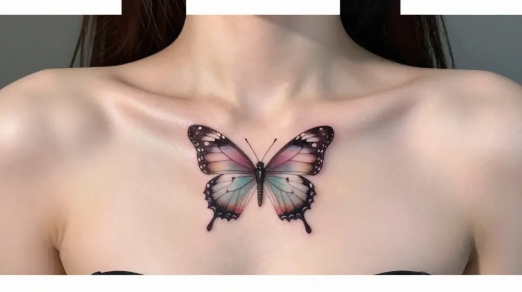 Butterfly Chest Tattoos