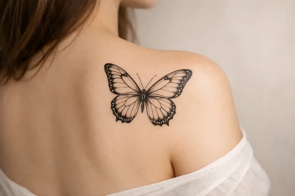 Butterfly Shoulder Tattoo Inspirations