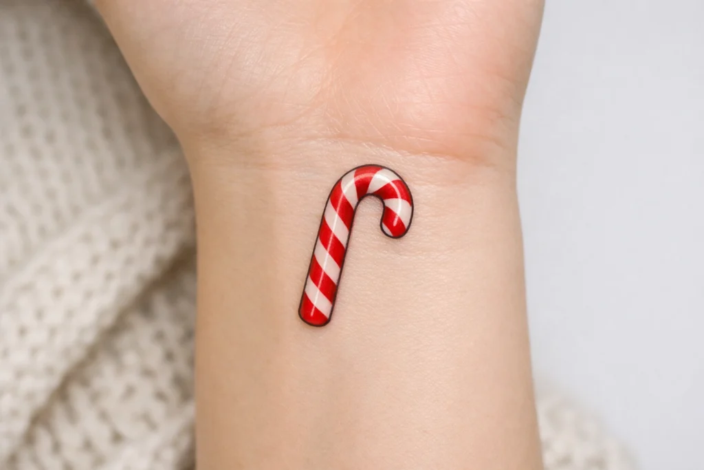 Candy Cane Tattoo Concept
