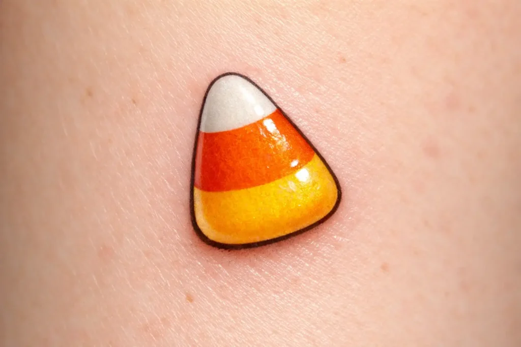Candy Corn Tattoo