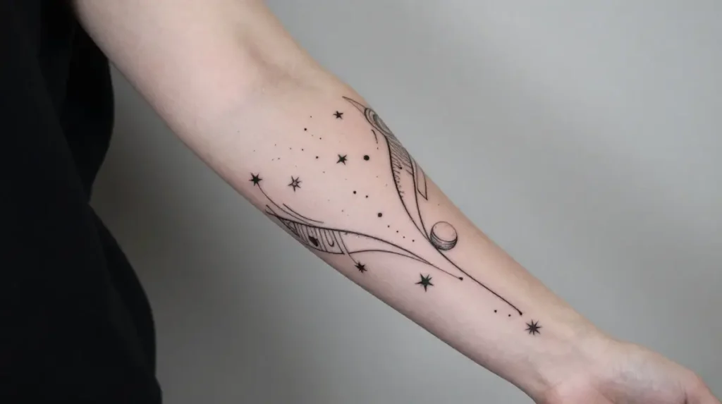 Celestial Boho Tattoos for Cosmic Connection