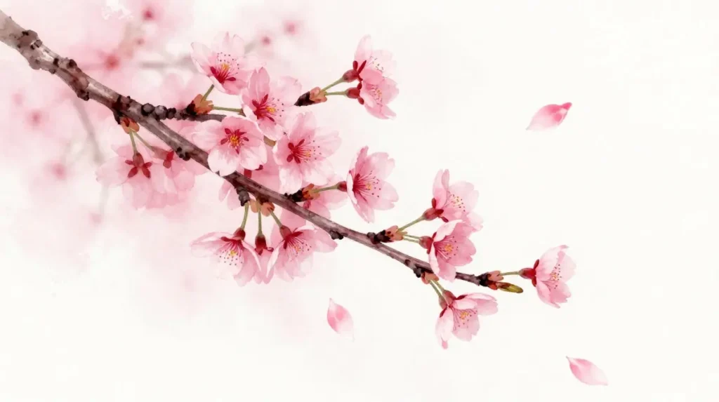 Cherry Blossom Scene Tattoo