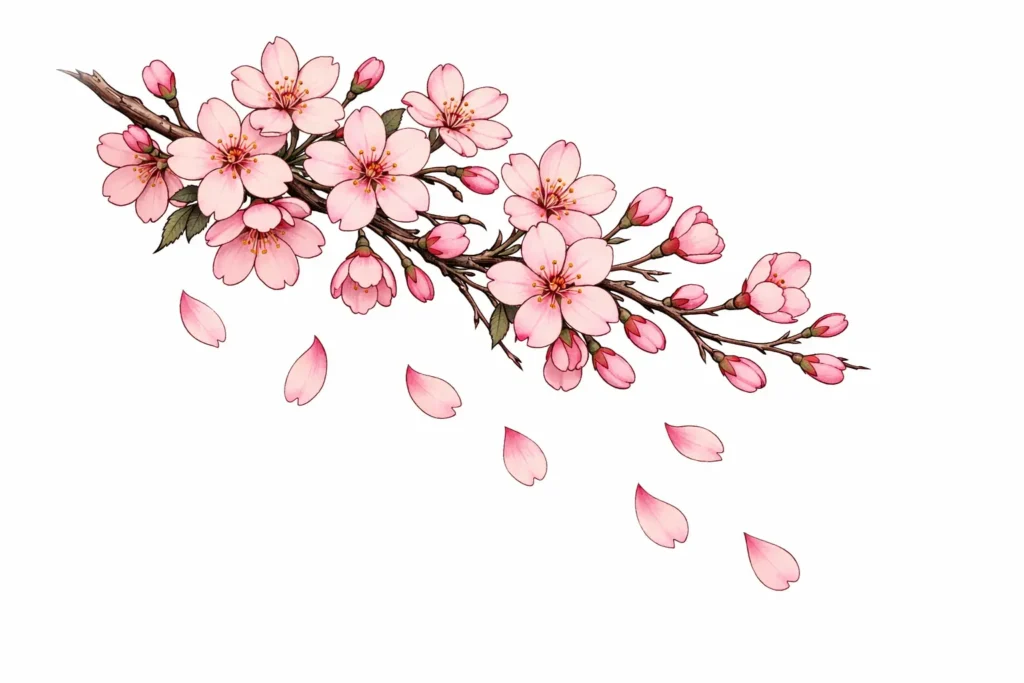 Cherry Blossom Tattoo Design