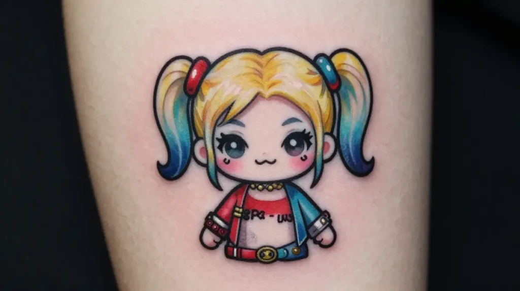 Chibi Harley Quinn Tattoo